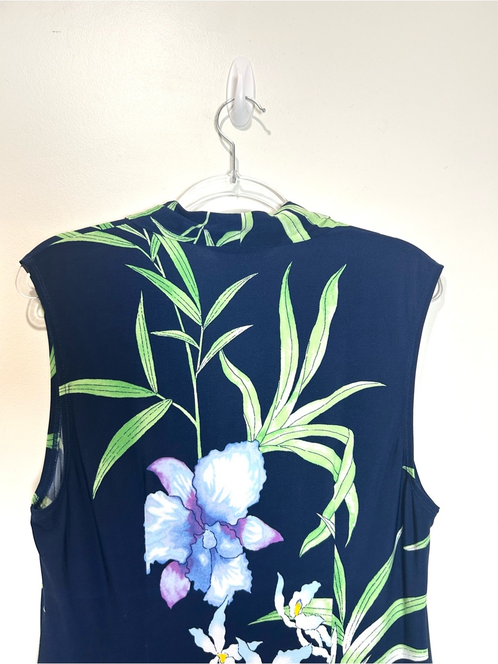 Tommy Bahama Dress Floral Acqua Dei Fiore Women Sz S Tropical Botanical Stretch - Picture 9 of 12